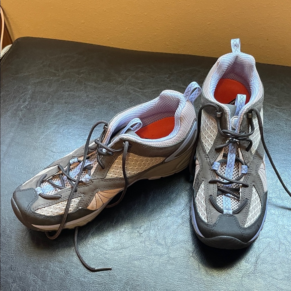 Merrell Gray and purple Athletic Shoes, like new